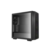 Carcasa Deepcool CG560, Middle Tower, E-ATX, fara sursa, sticla securizata, 3 x 120mm RGB fan, 1 x 140mm black fan , USB 3.0 x 2, Jack 3.5mm x 1, Negru