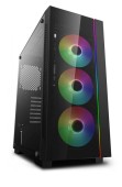 Carcasa Deepcool Matrexx 55 V3 ADD-RGB 3F, Mid Tower, Tempered Glass (Negru)