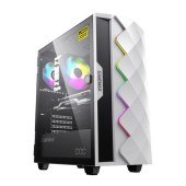 Carcasa Gamemax White Diamond OC, ARGB, MiddleTower (Alb)