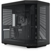 Carcasa HYTE Y70, Dual Chamber, Middle Tower, Fara sursa, Sticla Securizata, ATX + Cablu riser PCIe inclus (Negru)