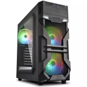 Carcasa Sharkoon VG7-W RGB, Mid-Tower, fara sursa, ATX, Black