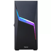 Carcasa Spacer Gaming THUNDER, Mid-Tower, fara sursa, ATX, Black