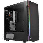 Carcasa Thermaltake H200, RGB, Middle Tower, fara sursa, ATX, Negru