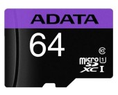 Card de memorie A-DATA micro SDXC Premier UHS-I U1 64GB (Clasa 10) + Adaptor SD