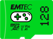 Card de memorie Emtec Gaming, 128GB, microSDXC, UHS-I U3, V30, A1