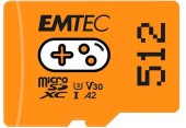 Card de memorie Emtec microSDXC, 512GB, UHS-I U3, A2, V30, Clasa 10