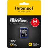 Card de memorie Intenso INT3431490, 64GB, SDXC, Clasa 10, UHS-I U1