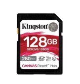 Card de memorie Kingston Canvas React Plus SDXC, 128GB, UHS-II U3, Clasa 10, V60