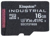 Card de memorie Kingston Industrial microSDHC, 16GB, UHS-U3, Clasa 10, 100MB/s