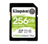 Card de memorie Kingston SDXC Canvas Select Plus, 256GB, Class 10, UHS-I U3 V30