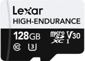 Card de memorie Lexar High-Endurance, 128GB, microSDXC, UHS-I U3