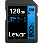 Card de memorie Lexar High-Performance 800x, 128GB, SDXC, UHS-I U3, V30