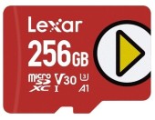 Card de memorie Lexar PLAY microSDXC, 256GB, UHS-I U3, V30, A1, Clasa 10