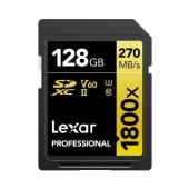 Card de memorie Lexar Professional 1800x, 128GB, SDXC, UHS-II U3 