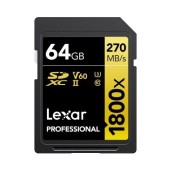 Card de memorie Lexar Professional 1800x, 64GB, SDXC, UHS-II U3