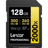 Card de memorie Lexar Professional 2000x, 128GB, SDXC, UHS-II U3, V90