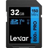 Card de memorie Lexar Professional 800x PRO, 32GB, SDHC, UHS-I U1, V10