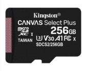 Card de memorie MicroSD Kingston Canvas Select Plus, 256GB, UHS-I, Class 10 + Adaptor SD