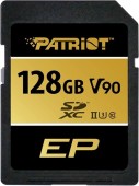 Card de memorie Patriot EP, 128GB, SDXC, V90, UHS-II U3, Clasa 10