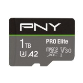 Card de memorie PNY PRO Elite, 1TB, microSDXC, UHS-I U3, Clasa 10, V30, Adaptor SD inclus