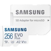 Card de memorie Samsung EVO Plus MB-MC256SA, 256GB, microSDXC, UHS-I U3, A2, V30, 160MB/s, Adaptor SD inclus