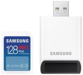 Card de memorie Samsung PRO Plus (2023), 128GB, SDXC, Adaptor USB inclus