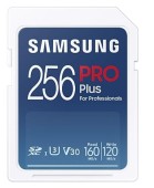 Card de memorie Samsung PRO Plus MB-SD256KB/WW, SDXC, 256GB, UHS-I U3, V30, Clasa 10 + Adaptor USB