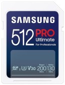 Card de memorie Samsung PRO Ultimate, 512GB, SDXC, UHS-I U3, V30