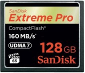 Card de memorie SanDisk Compact Flash Extreme Pro 128GB, 160MB/s