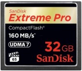 Card de memorie SanDisk Compact Flash Extreme Pro 32GB, 160MB/s