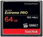 Card de memorie SanDisk Compact Flash Extreme Pro 64GB, 160MB/s