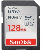 Card de memorie SanDisk Ultra SDSDUNB-128G-GN6IN, SDXC, 128GB, UHS-I U1, Clasa 10