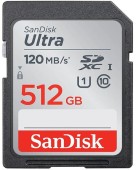 Card de memorie SanDisk Ultra SDSDUNC-512G-GN6IN, SDXC, 512GB, UHS-I U1, Clasa 10