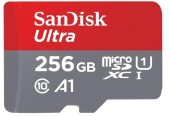 Card de memorie SanDisk Ultra SDSQUAC-256G-GN6MA, MicroSDXC, 256GB, A1, Clasa 10 + Adaptor SD