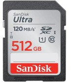 Card de memorie SanDisk Ultra SDXC, 512GB, UHS-I U1, Clasa 10