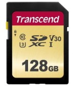 Card de memorie Transcend TS128GSDC500S, SDXC, 128GB, Clasa 10 UHS-I U3