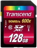 Card de memorie Transcend TS128GSDXC10U1, SDXC, 128GB, Clasa10, UHS-I, 600x