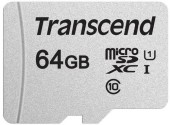 Card de memorie Transcend USD300S, microSDXC, 64 GB, 95 MB/s Citire, 45 MB/s Scriere, Clasa 10 UHS-I U1 + Adaptor SD