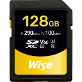 Card de memorie Wise Advanced, 128GB, SDXC, UHS-II U3, V60, Clasa 10