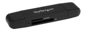 Card reader StarTech SDMSDRWU3AC, SD, MicroSD, USB (Negru)