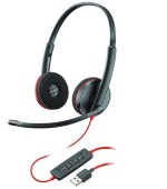 Casca Call Center Poly Blackwire C3220, USB-A, Binaural (Negru)