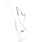 Casti audio In-Ear Urbanista San Francisco, 32 Ohm, microfon, cablu 1.2 m, USB-C, Alb