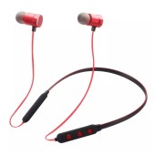 Casti bluetooth Sport M15 V4.2 EDR 10 m Rosu/Negru