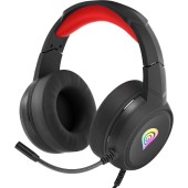 Casti gaming cu microfon Genesis Neon 200, RGB, Negru