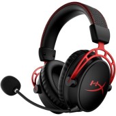 Casti gaming HyperX Cloud Alpha, Wireless, DTS virtual surround, Noice cancelling mic, Negru/Rosu