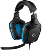 Casti Gaming Logitech G432, Surround 7.1, Multiplatforma, Microfon (Albastru)