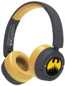 Casti Gaming OTL Batman Gotham City, Pentru copii, Cu fir si Bluetooth (Gri/Galben)