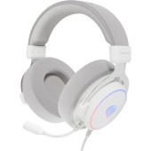 Casti Gaming Over-Ear Genesis Neon 764, USB-A 2.0, Surround Virtual 7.1, Iluminare RGB, Microfon (Alb)