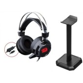 Casti Gaming Redragon Siren 2, iluminare LED, USB + stand (Negru)