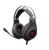 Casti Gaming White Shark GH-2041 WILDCAT, Microfon, LED, USB (Negru)